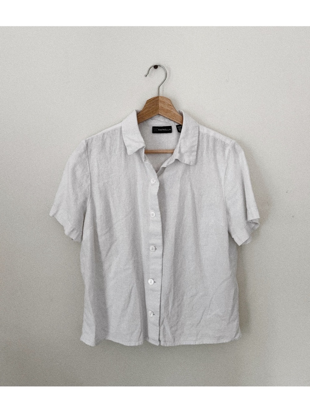 rafaella linen collared shirt